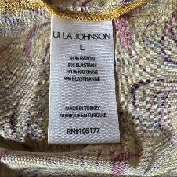 ULLA JOHNSON AURELIA TIGERS EYE YELLOW TURTLENECK SIZE LARGE - Picture 16 of 16